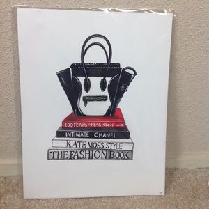 Celine Handbag Illustration Wall Art